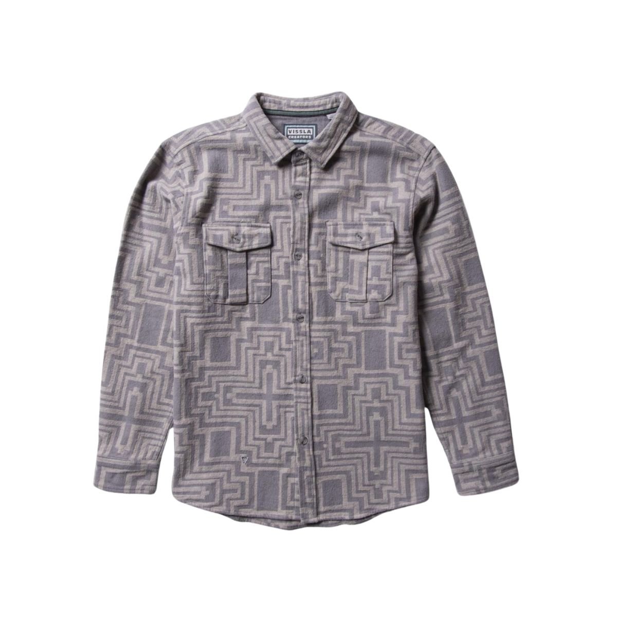 Vissla Creators Sonora Eco LS Flannel in Steel - BoardCo