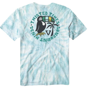 Vissla Easy Beaks Tie Dye Tee in Pacific Blue - BoardCo