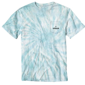 Vissla Easy Beaks Tie Dye Tee in Pacific Blue - BoardCo