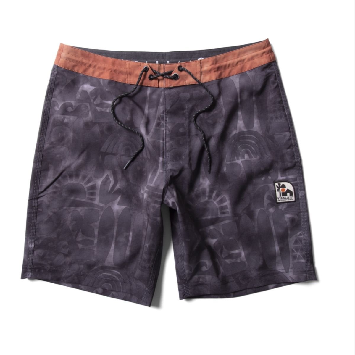 Vissla Ecology Center Glyphs 18.5" Boardshorts in Phantom - BoardCo