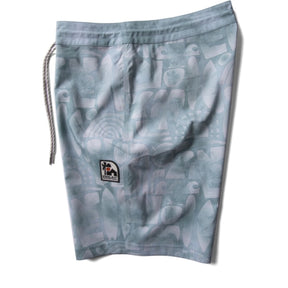 Vissla Ecology Center Glyphs 18.5" Boardshorts in Smokey Jade - BoardCo