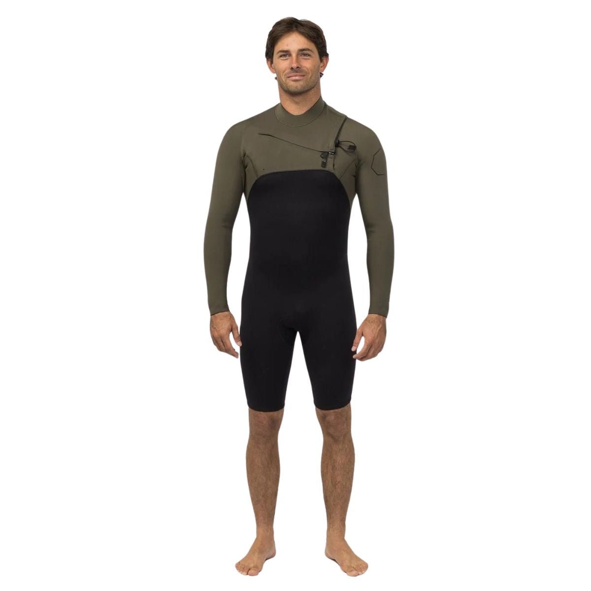 Vissla High Seas II 2-2 Long Sleeve Spring Wetsuit in Army - BoardCo