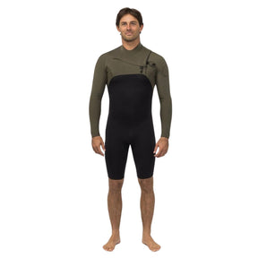 Vissla High Seas II 2-2 Long Sleeve Spring Wetsuit in Army - BoardCo