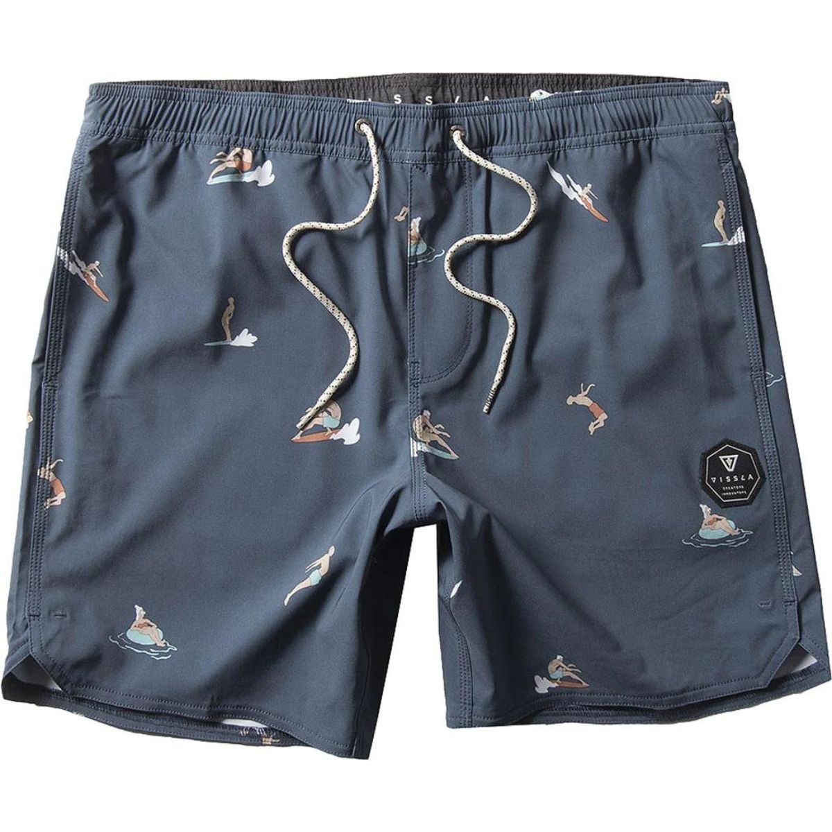 Vissla Radical 17.5" Ecolastic Boardshorts in Dark Slate - BoardCo