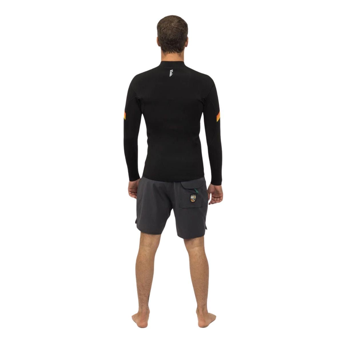 Vissla Raditude 2mm Front Zip Jacket in Black - BoardCo