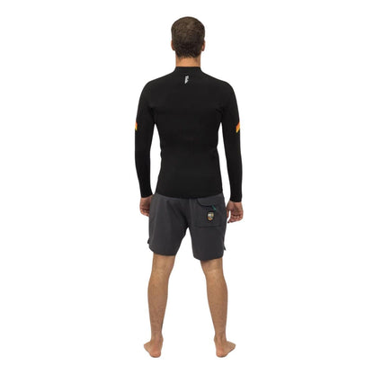 Vissla Raditude 2mm Front Zip Jacket in Black - BoardCo