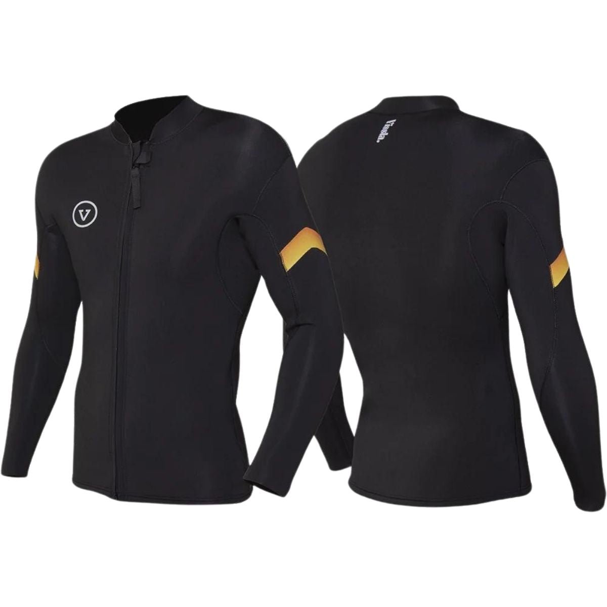 Vissla Raditude 2mm Front Zip Jacket in Black - BoardCo