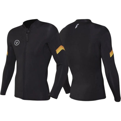 Vissla Raditude 2mm Front Zip Jacket in Black - BoardCo