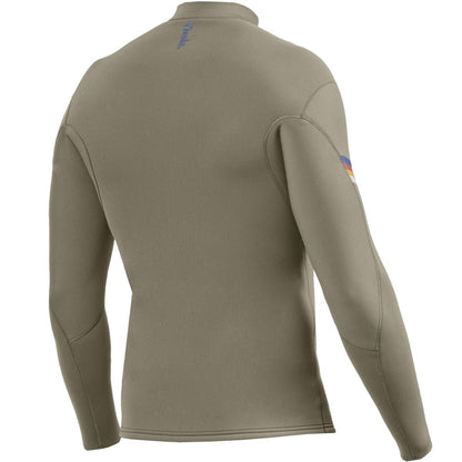 Vissla Raditude 2mm Front Zip Jacket in Dark Khaki - BoardCo