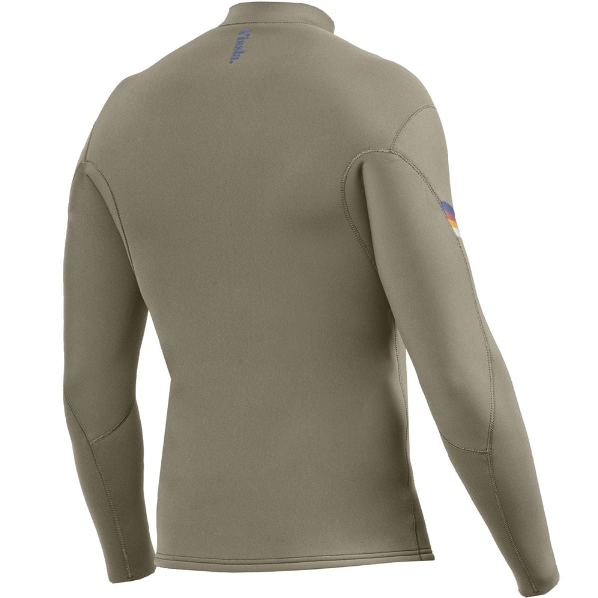 Vissla Raditude 2mm Front Zip Jacket in Dark Khaki - BoardCo