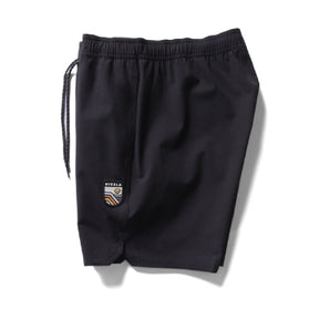 Vissla Solid Sets 16" Boys Elastic Boardshorts in Black - BoardCo