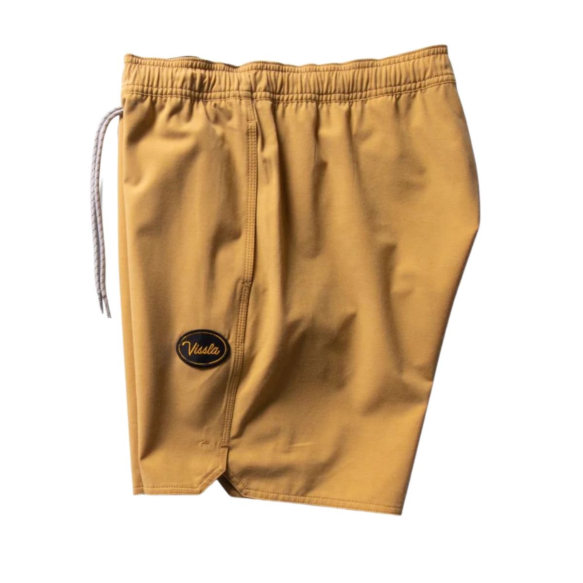 Vissla Solid Sets 17.5" Ecolastic Boardshorts in Gold Coral - BoardCo
