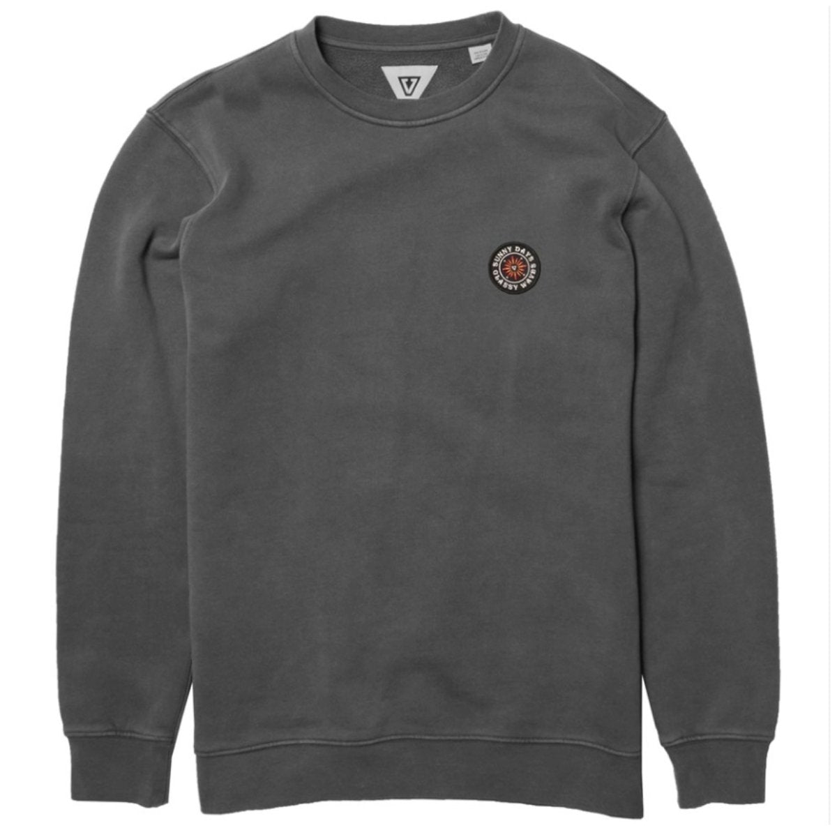 Vissla Solid Sets Eco Crew Pullover in Phantom - BoardCo