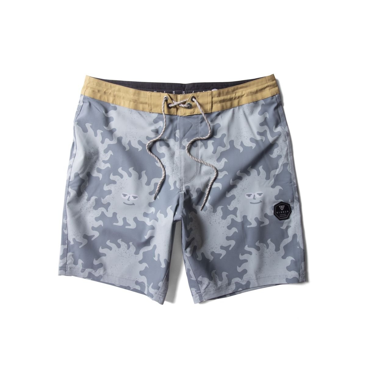 Vissla Sunburnt Shred Heads 17" Boys Boardshort in Dark Denim - BoardCo