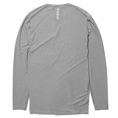 Vissla Twisted Long Sleeve in Grey Heather - BoardCo